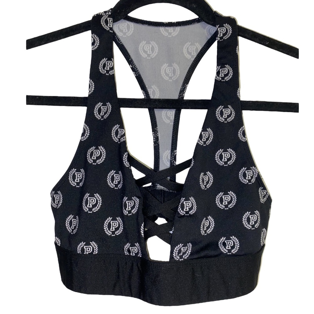 Victoria’s Secret Pink ultimate lightly lines sports bra, crisscross front, XS